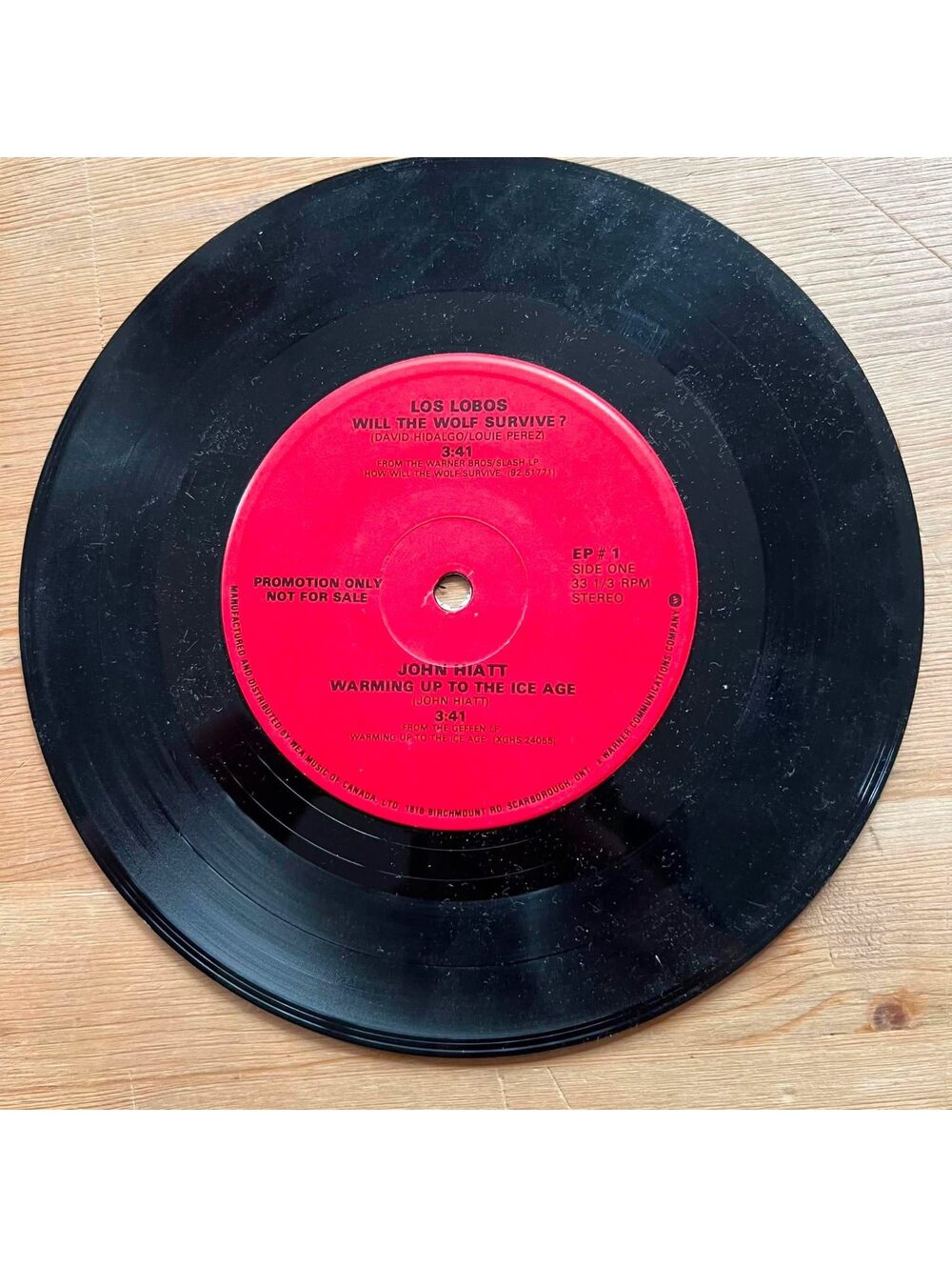 John Hiatt/Linda Thompson - Warming up to the Ice Age 45rpm VG+ R10